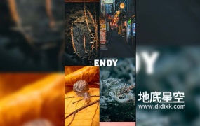 AE模板-Instagram竖版图像相册展示动画