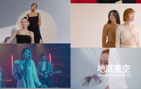 AE模板-干净的平滑画面创意视频图片展示动画