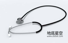 3D模型-医用听诊器C4D模型