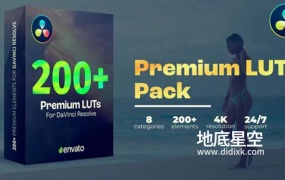 Luts预设-200个摄影电影现代媒体复古柔和视频调色预设