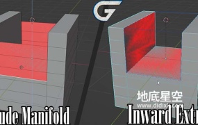 Blender插件-模型内几何形状挤出 Inward Extrude V1.0.1