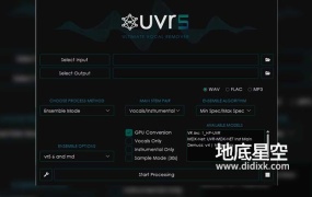 最强伴奏与人声分离工具:UVR5 (Ultimate Vocal Remover GUI v5.5.0)