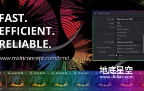 达芬奇插件-视频渲染编解码器输出 MainConcept Codec Plugin v1.7.0.6274 Win