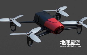 3D模型-派诺特Parrot Bebop无人机C4D模型