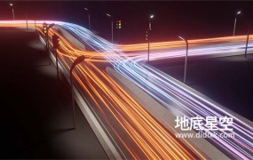 Blender预设-光线拖尾轨迹发生器 Light Trails Generator V1.1