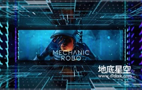 AE模板-未来高科技空间穿梭图形图文展示介绍动画