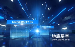 AE模板-未来科技感数字代码隧道穿梭文字展示片头动画 Tech Tunnel Title