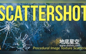 Blender插件-贴图融合控制 Scattershot V1.8.1 – Pbr Texture Bombing For Blender