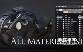 Blender插件-材质摄像机场景灯光素材列表 All Material List V2.7.4
