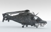 3D模型-军用侦察直升机C4D模型