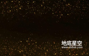 视频素材-金色粒子循环动态背景素材