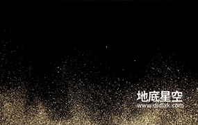 视频素材-金色闪烁粒子向上喷射动画素材