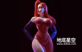 3D模型-杰西卡《谁陷害了兔子罗杰》影视角色雕塑3D打印模型