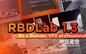 Blender插件-物理动力学破碎工具 RBDLab V1.4