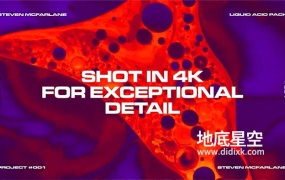 视频素材-51个4K在化学反应中液体流动酸性视觉效果背景动画素材