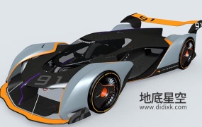 3D模型-2017款迈凯伦虚拟概念超跑C4D模型