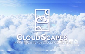 Blender预设-211种真实白云云朵VDB模型 CloudScapes