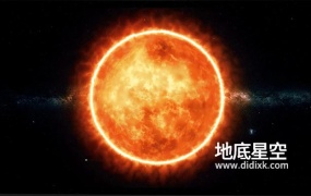 视频素材-宇宙太空中的太阳旋转