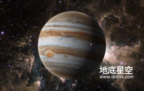 视频素材-宇宙太空中的木星旋转
