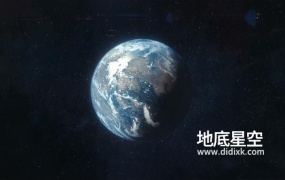 视频素材-宇宙太空中的地球旋转