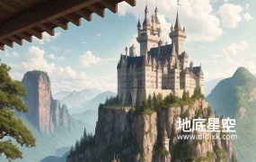 高山上的城堡图
