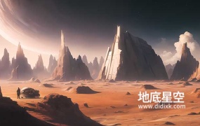 广阔的科幻太空荒芜殖民地图片
