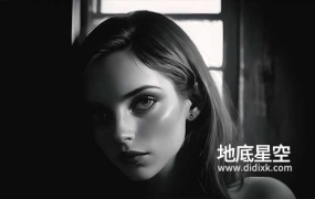 黑白女性胶卷照片