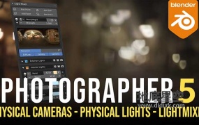 Blender插件-摄像机灯光设置插件 Photographer 5.1.3 + 预设库