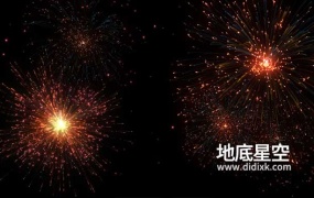 视频素材-23段绚丽的烟花焰火特效视频