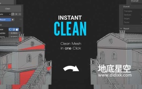 Blender插件-网格清理布线优化 Instant Clean V2.0.1