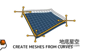 Blender插件-根据线条自动生成面片 Curves To Mesh V2.6