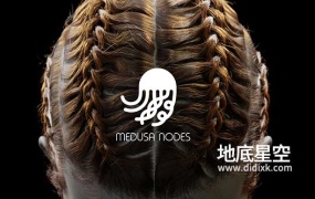 Blender插件-头发系统程序制作器 Medusa Nodes v1.0.4