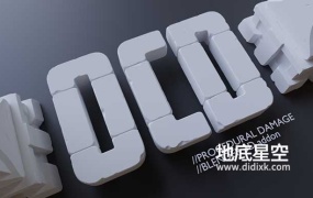 Blender插件-快速破坏损伤模型效果 OCD (One Click Damage) V1.8.0