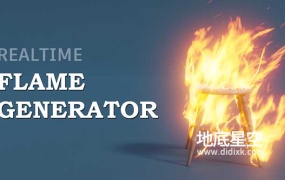 Blender预设-实时火焰燃烧特效生成器预设 Realtime Flame Generator