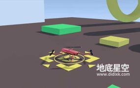 Blender预设-无人机飞行器绑定资产 Drone Rig Pro v1.2b