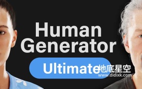 Blender插件-人体模型生成插件 Human Generator V4.0.16+预设库