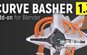 Blender插件-三维电缆曲线生成插件 Curve Basher v1.3.9 + 使用教程