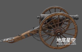 3D模型-古代战争大炮模型
