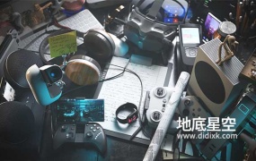 3D模型-游戏机手柄电脑无人机耳机音响电子设备模型