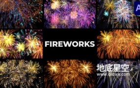 AE模板-8组烟花爆炸