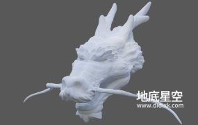 3D模型-C4D中国龙头模型