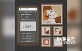 3DS MAX插件-自动生成照片相框插件 Frame Maker v1.11