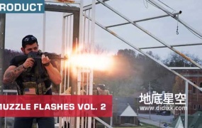 视频素材-116组枪口火焰开枪光效特素材