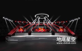 Blender预设-舞台阵列灯光生成器资产预设 Stage Lighting Kit