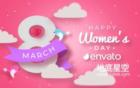 AE模板-祝福3·8妇女节快乐的卡通片头