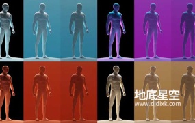 Blender预设-人物角色灯光资产预设 Character Lighting Templates