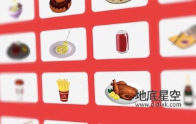 AE模板-美食食物图标ICON动画