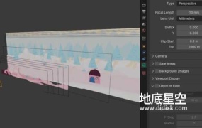 Blender插件-图片导入分层摄像机动画插件 Camera Plane v1.5.0