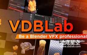 Blender插件-模拟三维真实爆炸火焰特效 VDBLab V1.0+使用教程