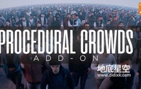 Blender插件-程序化人群生成器 Procedural Crowds v2.1.2+预设库